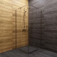 Душевой уголок Triton Каппа-Хром 90x90 (с поддоном) - Превью изображения №6 — Интернет-магазин Time-Shop