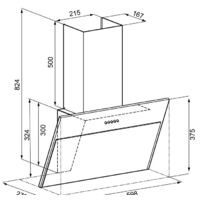 Кухонная вытяжка Krona Ester 600 White PB - Превью изображения №2 — Интернет-магазин Time-Shop