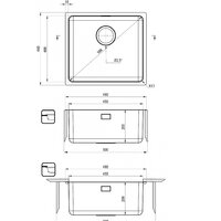 Кухонная мойка Deante Egeria ZPE 010D - Превью изображения №4 — Интернет-магазин Time-Shop