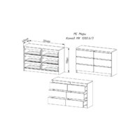 Комод ДСВ Мори МК 1200.6 (графит) - Превью изображения №2 — Интернет-магазин Time-Shop