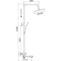 Душевая система  Rose R3996F - Превью изображения №2 — Интернет-магазин Time-Shop