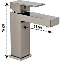 Смеситель Grocenberg GB2008 (графит) - Превью изображения №2 — Интернет-магазин Time-Shop