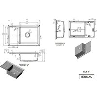 Кухонная мойка Kernau KGS Y 6078 1B1D Black Metallic - Превью изображения №8 — Интернет-магазин Time-Shop