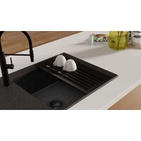 Кухонная мойка Kernau KGS Y 6078 1B1D Black Metallic - Превью изображения №7 — Интернет-магазин Time-Shop
