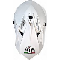 Мотошлем AIM RH855 Fiber Glass RH855-007-XL (XL, белый глянец) - Превью изображения №2 — Интернет-магазин Time-Shop