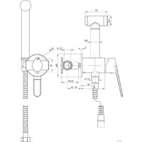 Гигиенический душ Deante Jasmin BGJ 034M - Превью изображения №2 — Интернет-магазин Time-Shop