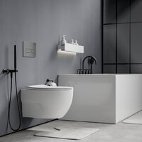 Унитаз подвесной Roxen Porto One Rimless 6 в 1 StounFix Dual Fresh 607036 (кнопка: матовая) - Превью изображения №11 — Интернет-магазин Time-Shop