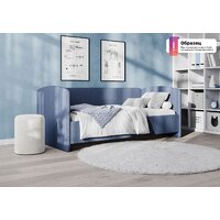 Кровать-тахта Сонум Марвел 90x180 (рогожка деним) - Превью изображения №6 — Интернет-магазин Time-Shop