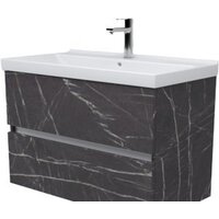 Дабер Тумба под умывальник 011 70 (мрамор черный/белый)