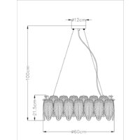 Подвесная люстра Arte Lamp Evie A4052SP-8SG - Превью изображения №6 — Интернет-магазин Time-Shop