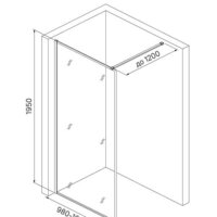 Душевая стенка IDDIS Slide SLI8BS1i23 - Превью изображения №3 — Интернет-магазин Time-Shop