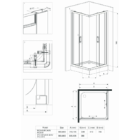 Душевой уголок Deante Funkia 80x80 KYC N42K - Превью изображения №2 — Интернет-магазин Time-Shop