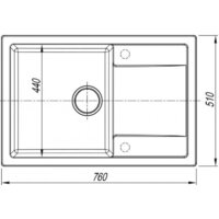 Кухонная мойка ARFEKA ZIA 76 Silken White - Превью изображения №6 — Интернет-магазин Time-Shop