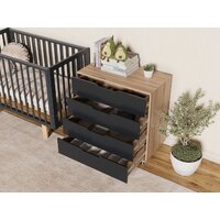 Детский комод Incanto Юг с органайзером 800/4 PK-0077/5/kЛ (дуб/графит) - Превью изображения №10 — Интернет-магазин Time-Shop