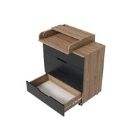 Детский комод Incanto Юг с органайзером 800/4 PK-0077/5/kЛ (дуб/графит) - Превью изображения №6 — Интернет-магазин Time-Shop