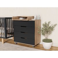 Детский комод Incanto Юг с органайзером 800/4 PK-0077/5/kЛ (дуб/графит) - Превью изображения №13 — Интернет-магазин Time-Shop
