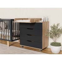 Детский комод Incanto Юг с органайзером 800/4 PK-0077/5/kЛ (дуб/графит) - Превью изображения №11 — Интернет-магазин Time-Shop