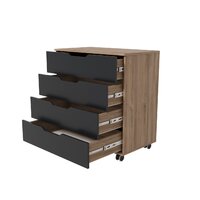 Детский комод Incanto Юг с органайзером 800/4 PK-0077/5/kЛ (дуб/графит) - Превью изображения №5 — Интернет-магазин Time-Shop