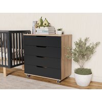 Детский комод Incanto Юг с органайзером 800/4 PK-0077/5/kЛ (дуб/графит) - Превью изображения №9 — Интернет-магазин Time-Shop