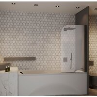 Стеклянная шторка для ванны Roxen Brimen 52010-80B 80х140 - Превью изображения №4 — Интернет-магазин Time-Shop