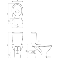 Унитаз напольный Cersanit Trento KO-TR011-3/6-PL - Превью изображения №2 — Интернет-магазин Time-Shop
