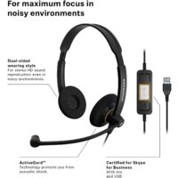 Офисная гарнитура Sennheiser SC 60 USB ML - Превью изображения №3 — Интернет-магазин Time-Shop