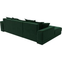 Угловой диван Лига диванов НордСтар левый 121108L (велюр зеленый/подушки велюр зеленый) - Превью изображения №8 — Интернет-магазин Time-Shop