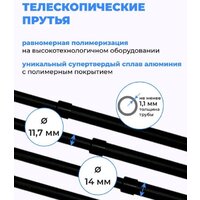 Сушилка для белья Comfort Alumin Потолочная 5 прутьев Black Style Telescop 100-180 см (алюминий) - Превью изображения №14 — Интернет-магазин Time-Shop