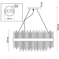 Подвесная люстра Odeon Light Focco 4722/18 - Превью изображения №2 — Интернет-магазин Time-Shop
