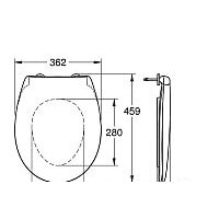 Сиденье для унитаза Grohe Bau 39493000 - Превью изображения №4 — Интернет-магазин Time-Shop