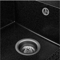 Кухонная мойка Saniteco Fama (черный) - Превью изображения №8 — Интернет-магазин Time-Shop