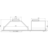 Кухонная вытяжка Elikor Врезной блок 52Н-400-К3Д - Превью изображения №2 — Интернет-магазин Time-Shop