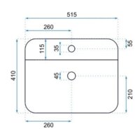 Умывальник Rea Martina U6646 - Превью изображения №2 — Интернет-магазин Time-Shop