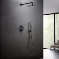 Душевая система  Aquatek Бетта AQ1172MB (черный матовый) - Превью изображения №5 — Интернет-магазин Time-Shop