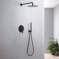 Душевая система  Aquatek Бетта AQ1172MB (черный матовый) - Превью изображения №9 — Интернет-магазин Time-Shop