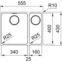 Кухонная мойка Franke Mythos MYX 160-34-16 122.0624.559 - Превью изображения №8 — Интернет-магазин Time-Shop