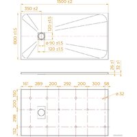 Душевой поддон RGW TSS-W 80x150 - Превью изображения №7 — Интернет-магазин Time-Shop