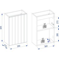  Lauter Тумба под умывальник Amelia 40 (гранатовый п/мат) - Превью изображения №8 — Интернет-магазин Time-Shop