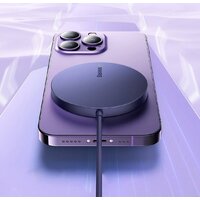 Беспроводное зарядное Baseus Simple Mini3 Magnetic Wireless Charger 15W CCJJ040205 - Превью изображения №14 — Интернет-магазин Time-Shop