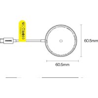 Беспроводное зарядное Baseus Simple Mini3 Magnetic Wireless Charger 15W CCJJ040205 - Превью изображения №20 — Интернет-магазин Time-Shop