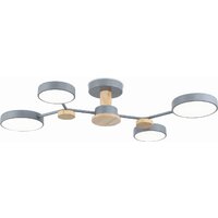 Припотолочная люстра Ambrella light FL4859/4 GR/WD (серый/дерево) - Превью изображения №2 — Интернет-магазин Time-Shop