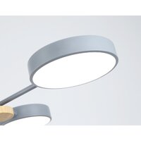 Припотолочная люстра Ambrella light FL4859/4 GR/WD (серый/дерево) - Превью изображения №6 — Интернет-магазин Time-Shop