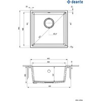Кухонная мойка Deante ZQA_S10A - Превью изображения №2 — Интернет-магазин Time-Shop