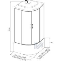 Душевая кабина IVA SC80CM - Превью изображения №4 — Интернет-магазин Time-Shop