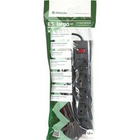 Сетевой фильтр Defender ES largo 1.8 (черный) - Превью изображения №3 — Интернет-магазин Time-Shop