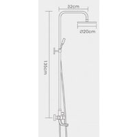 Душевая система  FRAP F2418 - Превью изображения №2 — Интернет-магазин Time-Shop