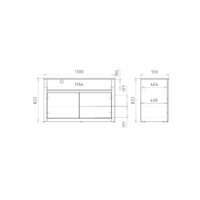Тумба Рэйгрупп Bromo ТК-07 2D 130x80x51 ТВ-07 BR (дуб бордолайт) - Превью изображения №9 — Интернет-магазин Time-Shop