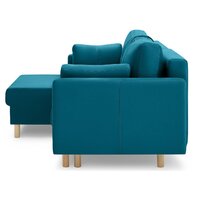 Угловой диван Mio Tesoro Дублин 497 (аквамарин 1102) - Превью изображения №3 — Интернет-магазин Time-Shop