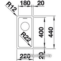 Кухонная мойка Blanco Andano 180-U [522952] - Превью изображения №3 — Интернет-магазин Time-Shop