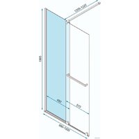Душевая стенка Rea Cortis 100 - Превью изображения №4 — Интернет-магазин Time-Shop